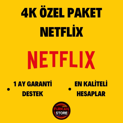  1 AY GARANTİ + 4K UHD NETFLİX HESABI + HIZLI TESLİMAT
